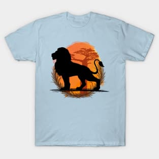 Lion Silhouette - Savannah T-Shirt